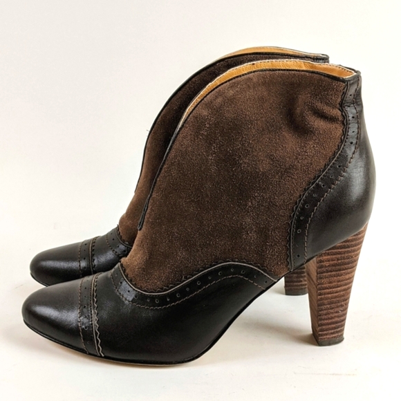 Sundance Shoes - Sundance Hampstead Brown Suede Booties | Women’s 9.5 | Slip-On Ankle Boots